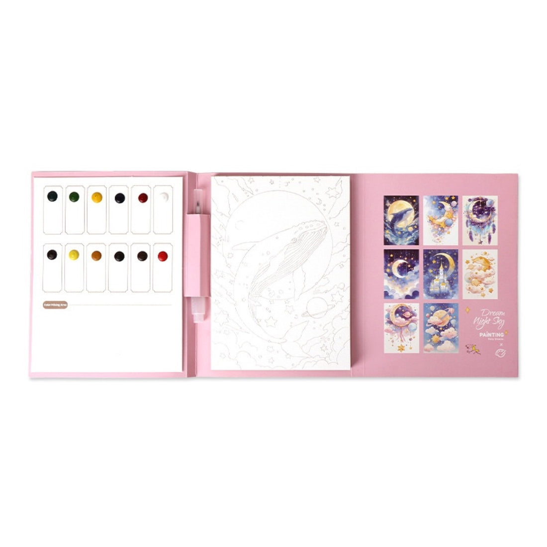 Cuaderno plegable abierto